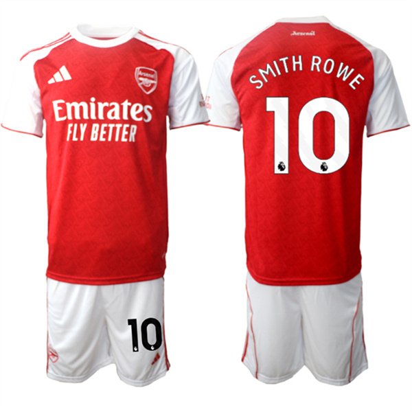 Men's Arsenal F.C #10 Emile Smith Rowe 2026 Red Home Soccer Jersey Suit