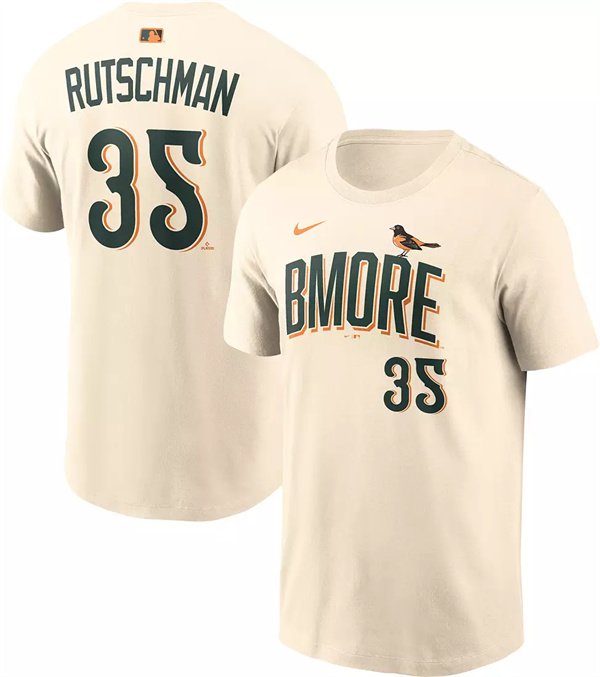 Men's Baltimore Orioles #35 Adley Rutschman Natural 2026 City Connect T-Shirt