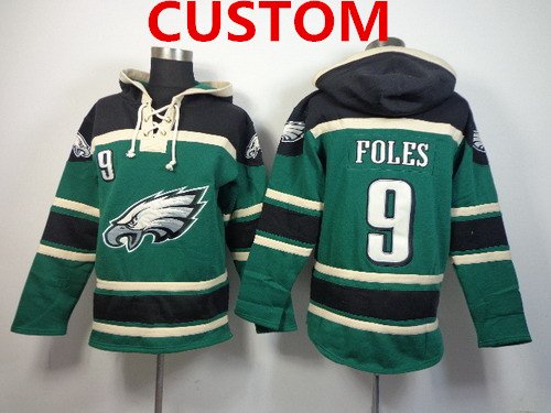 Men's Philadelphia Eagles Custom 2014 Dark Green Hoodie