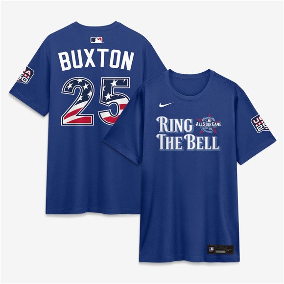 Men's American League #25 Byron Buxton Blue 2026 All-Star Game Name & Number T-Shirt