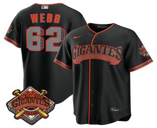 Men's San Francisco Giants #62 Wilkin Ramos Black 2026 Alternate Stadium Stitched Jersey