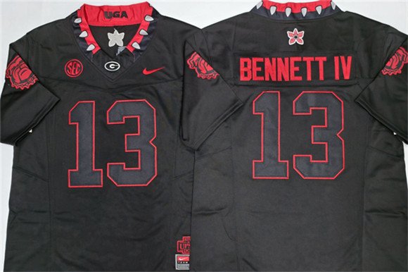 Men's Georgia Bulldogs #13 Stetson Bennett IV White 2026 F.U.S.E. Stitched Jersey