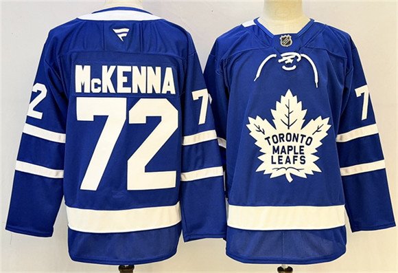 Men's Toronto Maple Leafs #72 Gavin McKenna Blue 2024-25 Stitched Hockey Jersey