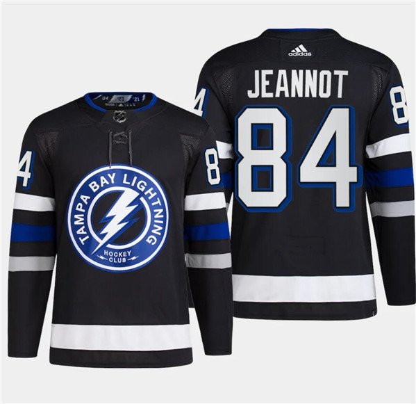 Men's Tampa Bay Lightning #84 Tanner Jeannot Black 2024 Stadium Series Stitched Jersey