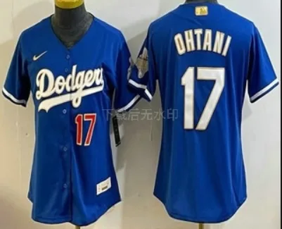 Women's Los Angeles Dodgers #17 Shohei Ohtani Blue 2026 Gold Collection Limited Jersey
