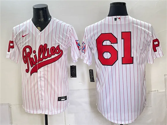 Men's Philadelphia Phillies #61 Cristopher Sánchez White 2026 Field of Dreams Stadium Stitched Baseball Jersey