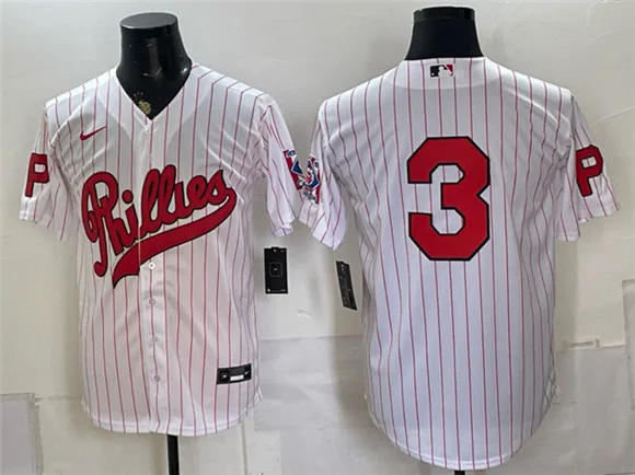 Men's Philadelphia Phillies #3 Bryce Harper White 2026 Field of Dreams Stadium Stitched Baseball Jersey