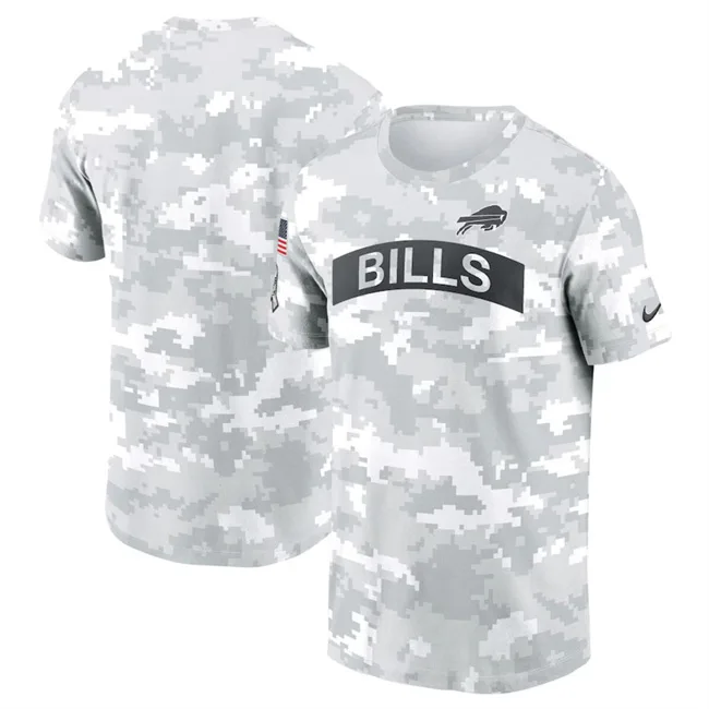 Men's Buffalo Bills 2024 Arctic Camo Salute To Service Performance T-Shirt