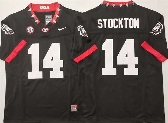 Georgia Bulldogs #14 Gunner Stockton Black 2025 F.U.S.E. Stitched Jersey