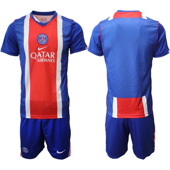Men's Paris Saint-Germain Custom 2026 Red White Soccer Jersey Suit