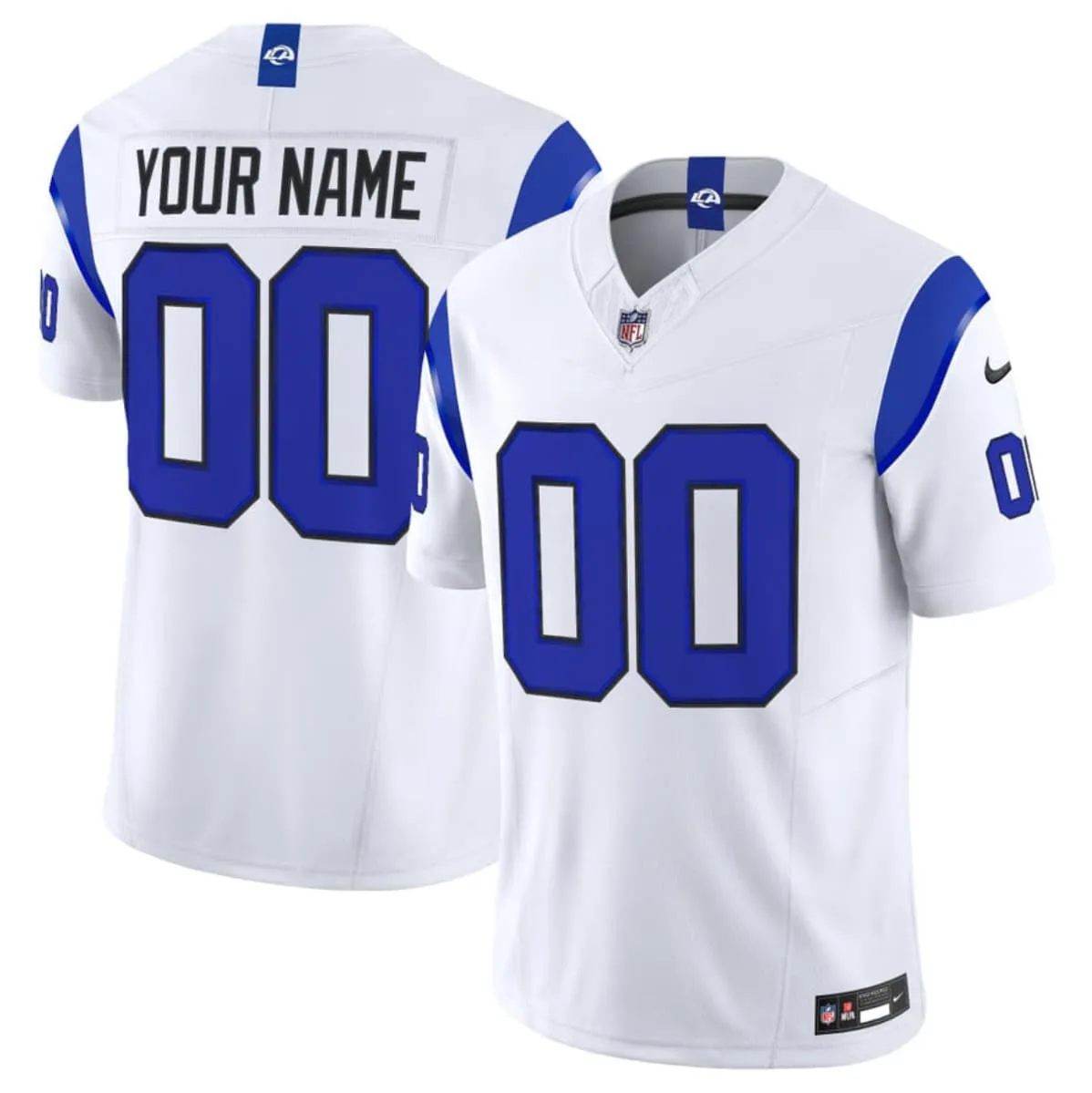 Men's Los Angeles Rams Active Player Custom White 2026 F.U.S.E. Vapor Limited Football Stitched Jersey