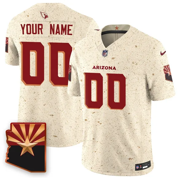Men's Arizona Cardinals Active Player Custom 2025 F.U.S.E. “Rivalries” Vapor Untouchable Limited Football Stitched Jersey