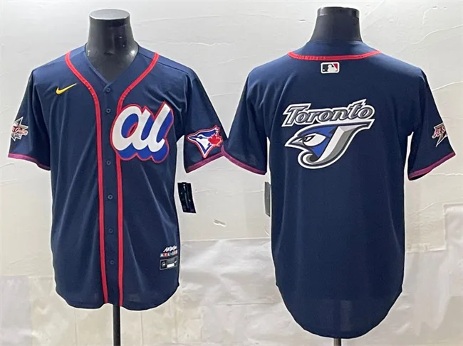 Men's American League Toronto Blue Jays Team Big Logo Navy 2025 All-Star Edition Limited Stitched Baseball Jersey