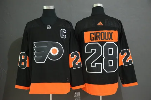 Men's Philadelphia Flyers #28 Claude Giroux Black Alternate Breakaway Player Adidas Jersey