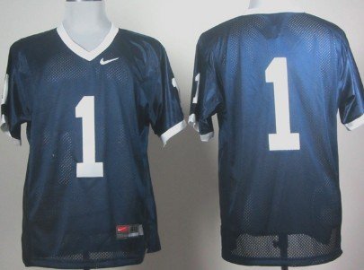 Penn State Natty Lions #1 Navy Blue Jersey
