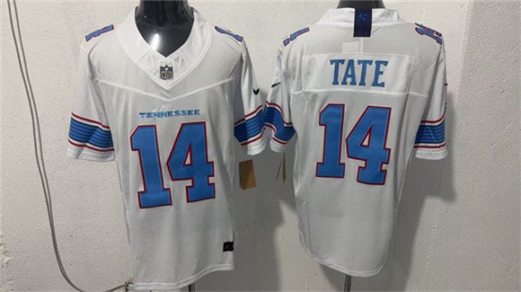 Men's Tennessee Titans #14 Carnell Tate White 2026 F.U.S.E. Vapor Limited Football Stitched Jersey