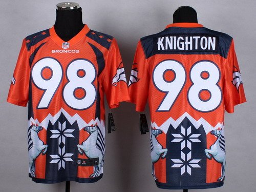 Nike Denver Broncos #98 Terrance Knighton 2015 Noble Fashion Elite Jersey