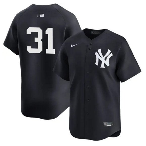 Men's New York Yankees #31 Cam Schlittler Navy 2026 Alternate Limited Stitched Baseball Jersey