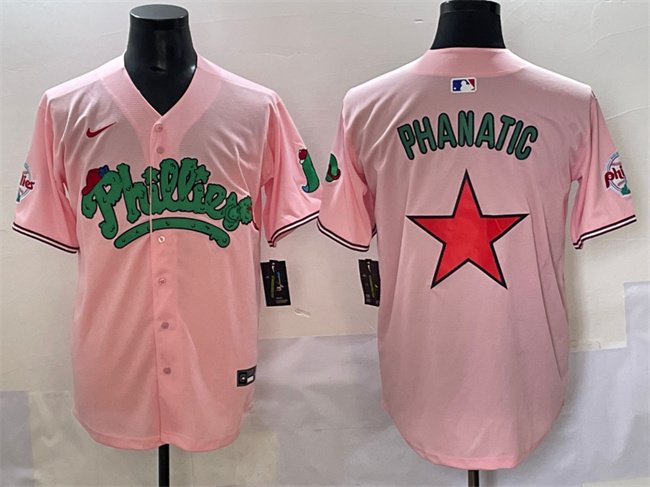 Men's Philadelphia Phillies Pink Phanatic Limited Stitched Jersey