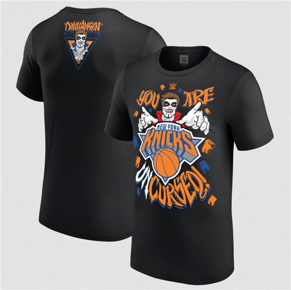 Men's New York Knicks Danhausen x Black Uncursed T-Shirt