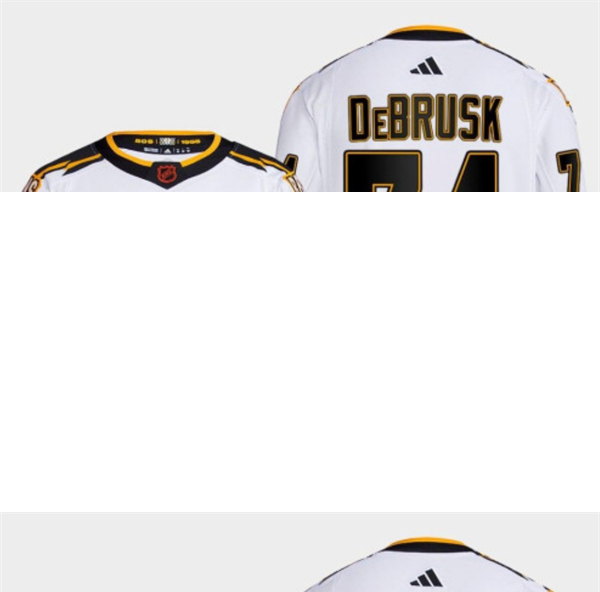 Men's Boston Bruins #74 Jake DeBrusk White 2022-23 Reverse Retro Stitched Jersey