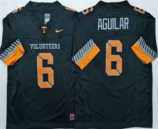 Men's Tennessee Volunteers #6 Joey Aguilar Limited Black 2025 College Football Jersey