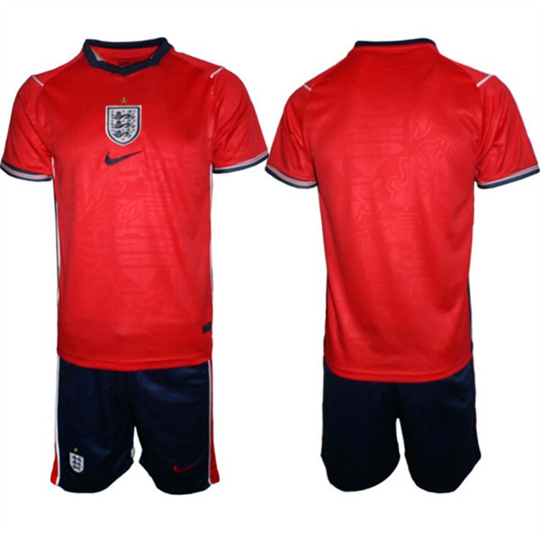 Men's England 2026 Red Away Soccer Jersey Suit