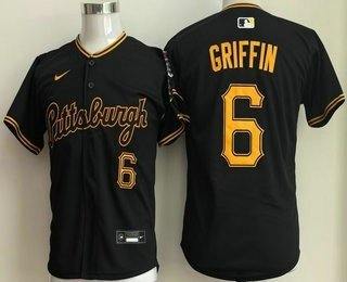 Youth Pittsburgh Pirates #6 Konnor Griffin Black Alternate Limited Jersey