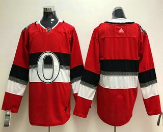 Men's Ottawa Senators Blank Red 2018 Winter Classic Stitched NHL Hockey Jersey