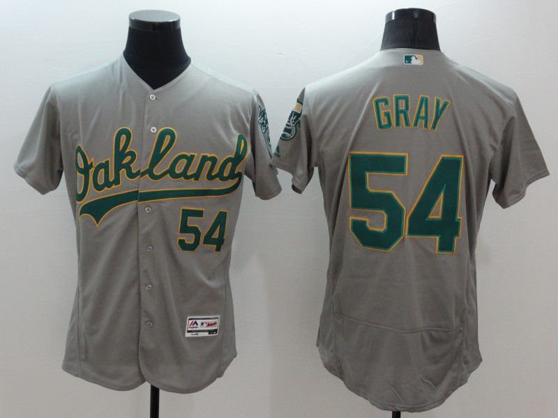 Men Oakland Athletics 54 Gray Grey Elite 2021 MLB Jerseys