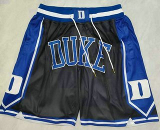Men's Duke Blue Devils Black Just Don Shorts