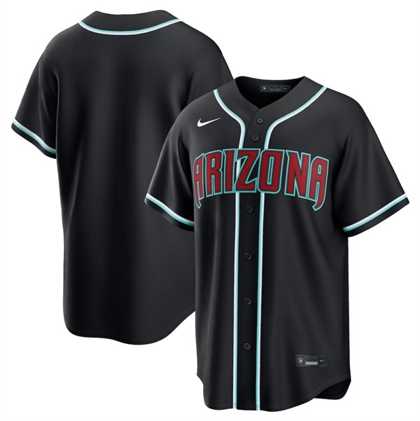 Men's Arizona Diamondbacks Blank 2026 Black Out Stitched Baseball Jersey