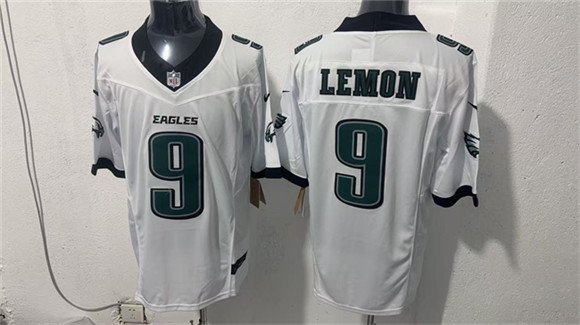 Men's Philadelphia Eagles #9 Makai Lemon White 2026 F.U.S.E. Draft Vapor Untouchable Limited Football Stitched Jersey