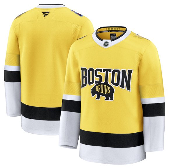 Men's Boston Bruins Blank Gold 2026 Stadium Series Stitched Hockey Jersey Men's Boston Bruins Blank Gold 2026 Stadium Series Stitched Hockey Jersey