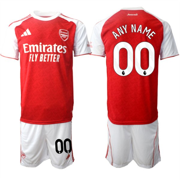 Men's Arsenal F.C Active Player Custom 2026 Red Home Soccer Jersey Suit