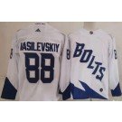 Men's Tampa Bay Lightning #88 Andrei Vasilevskiy White 2022 Stadium Series Authentic Jersey