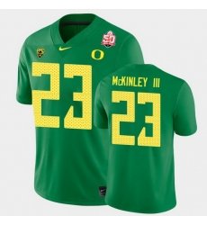 Men Oregon Ducks Verone Mckinley Iii 2021 Fiesta Bowl Green Game Jersey 0A