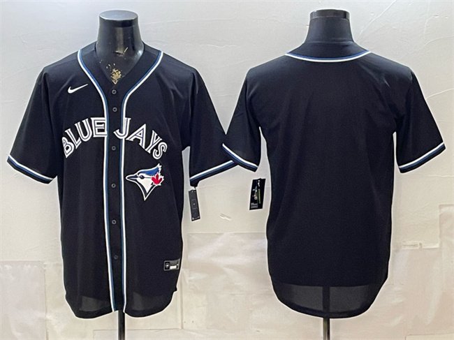 Men's Toronto Blue Jays Blank 2026 Fashion Replica Black Out Stitched Baseball Jersey