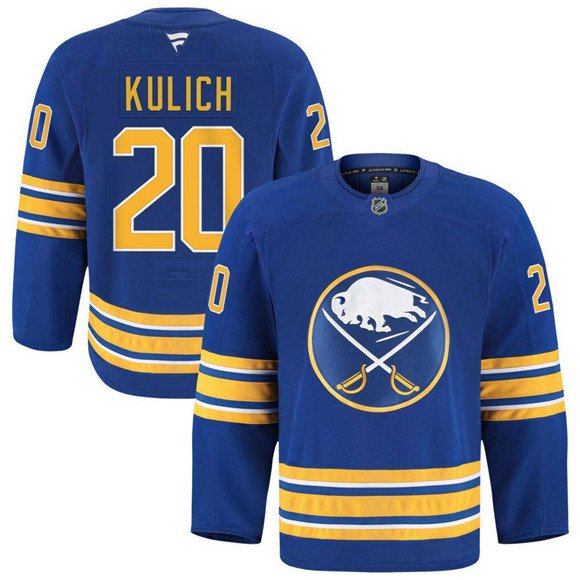 Men's Buffalo Sabres #20 Ji?í Kulich Blue Stitched Hockey Jersey