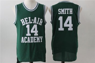 Bel-Air 14 Smith Green Stitched Basketball Jersey