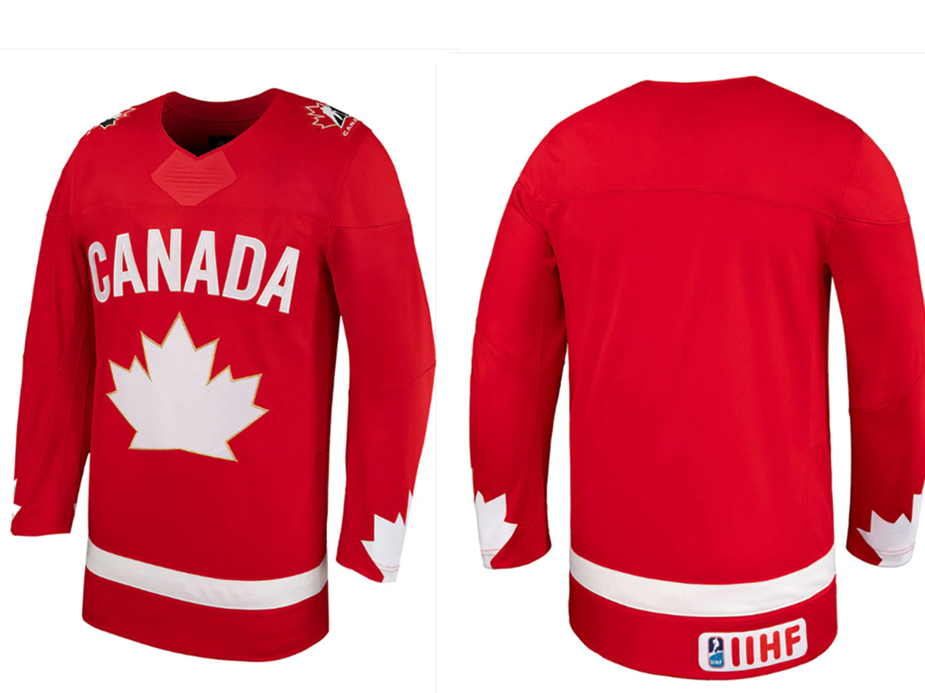 MEN'S TEAM CANADA ADULT RED CUSTOM HOCKEY JERSEY