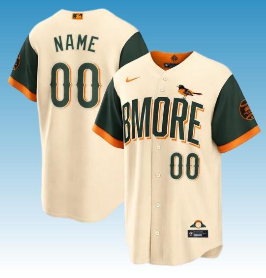 Custom Baltimore Orioles 2026 City Connect Stadium Baseball Stitched Jersey