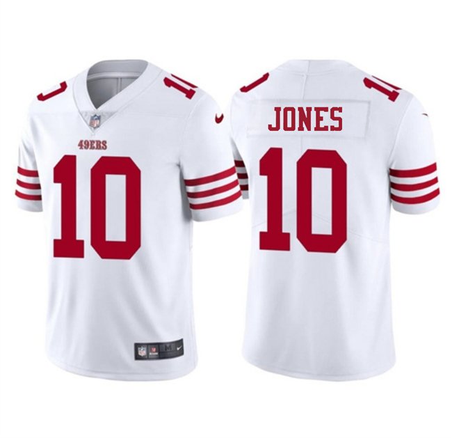 Youth San Francisco 49ers #10 Mac Jones White 2025 Vapor Untouchable Limited Stitched Football Jersey