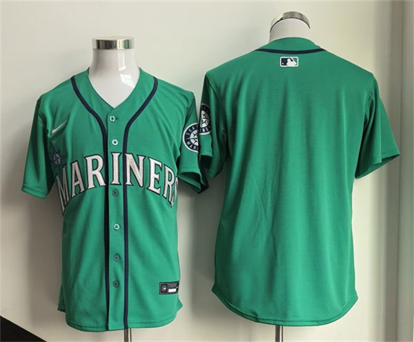 Men's Seattle Mariners Blank Aqua Limited Stitched jersey